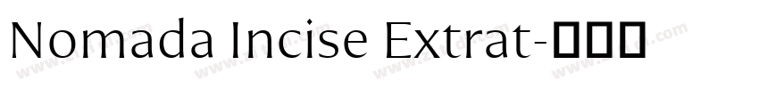 Nomada Incise Extrat字体转换 Nomada Incise Extrat字体转换